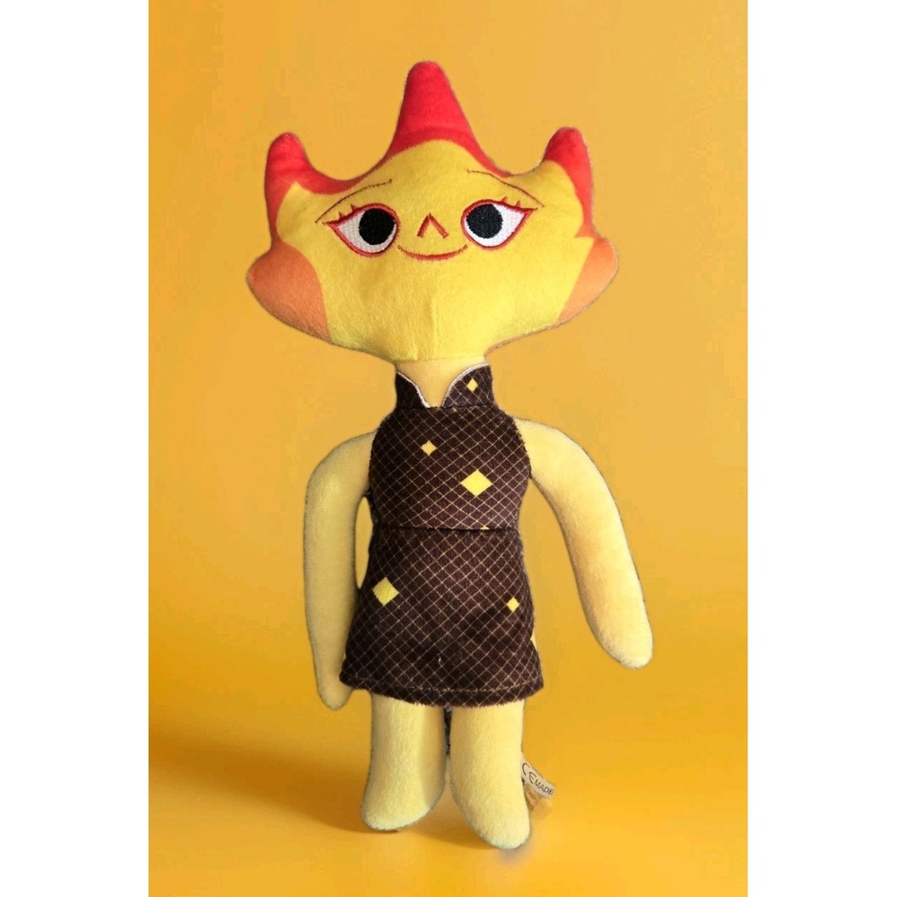 Disney Pixar‎ Elemental Ember Lumen Plush Toy Stuffed Yellow Orange Fire Design